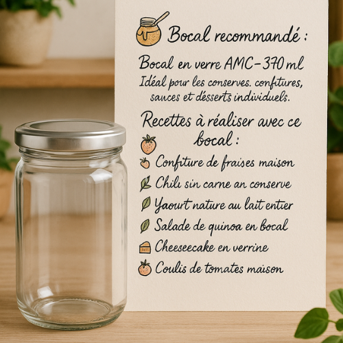 Recettes avec des bocaux en verre
