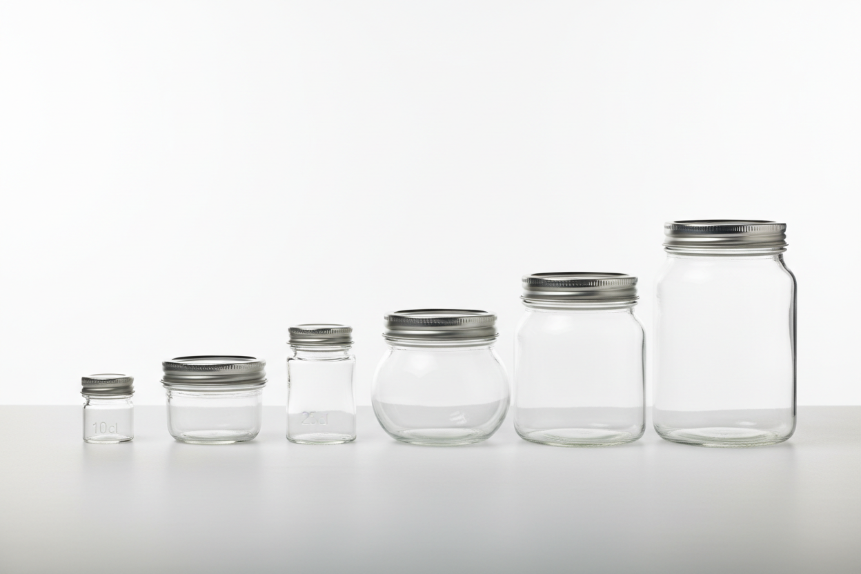 Bocaux et pots en verre 10cl à 50cl