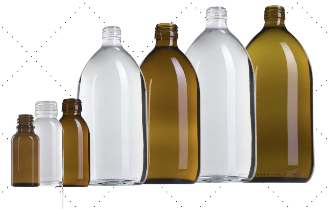 Bouteilles de laboratoire et de médicaments