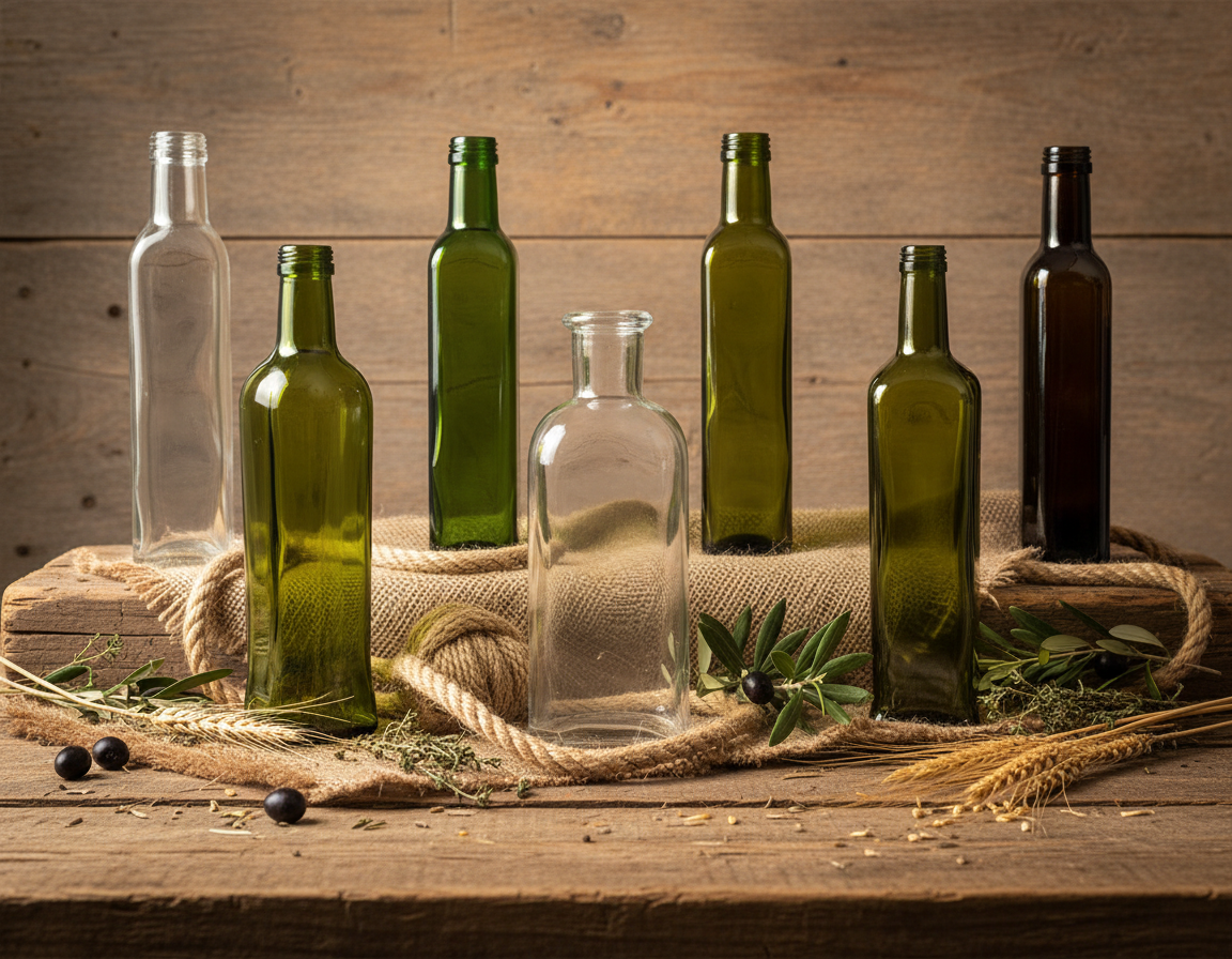 bouteilles pour vinaigre et huile