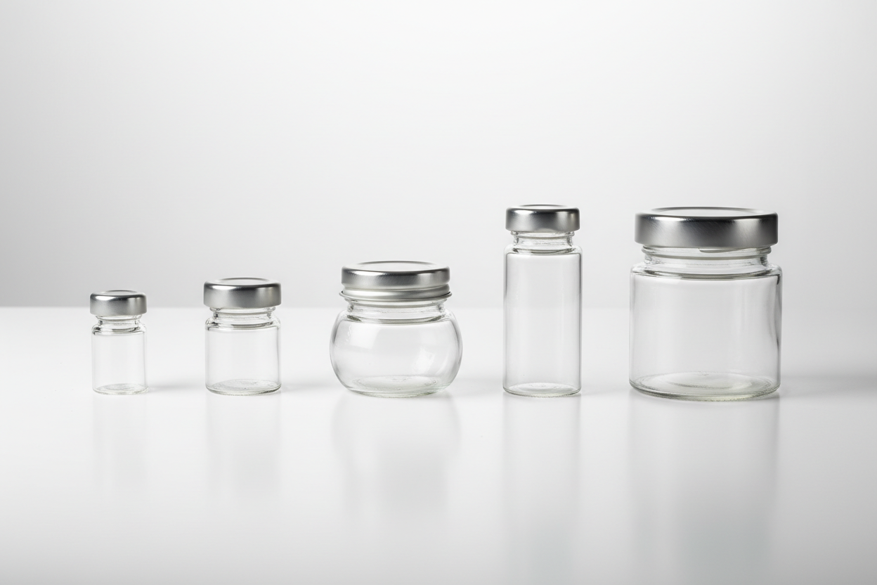 Bocaux en  verre petit 2cl et 10cl