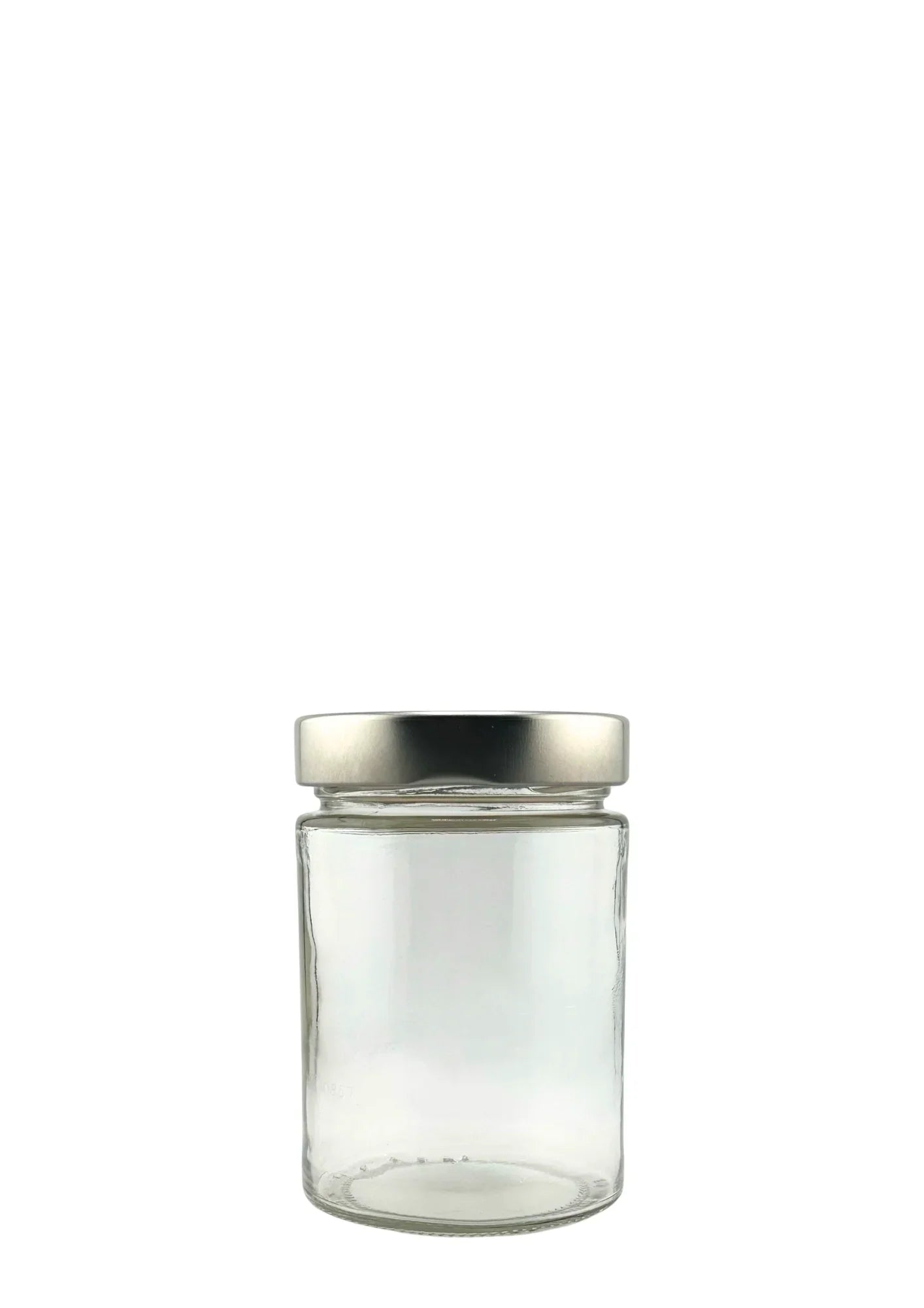 Bocal en verre 350 ml avec couvercle doré, pot transparent pour conservation