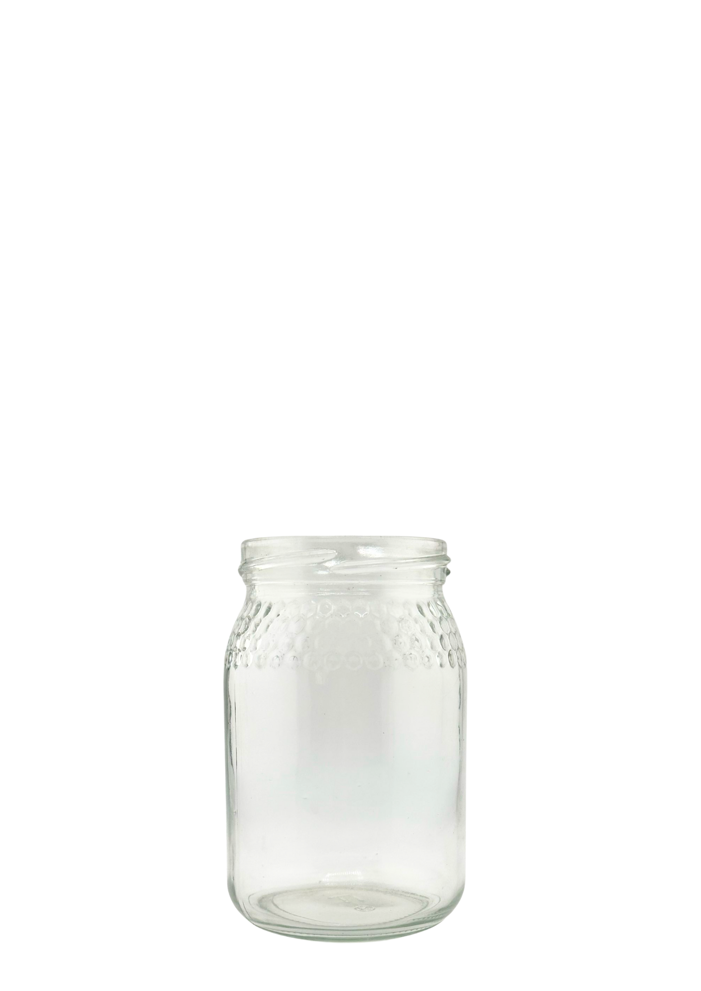 Bocal en Verre Miel 1/2 kg 4 Alvéoles 380 ml Twist-Off 66