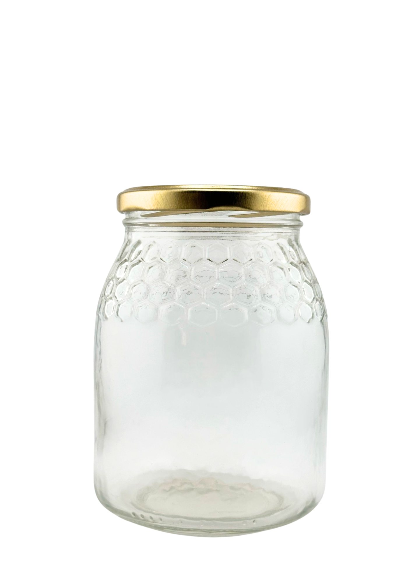 Bocal en verre miel 1 kg avec 4 alvéoles 746 ml et Twist-Off 77