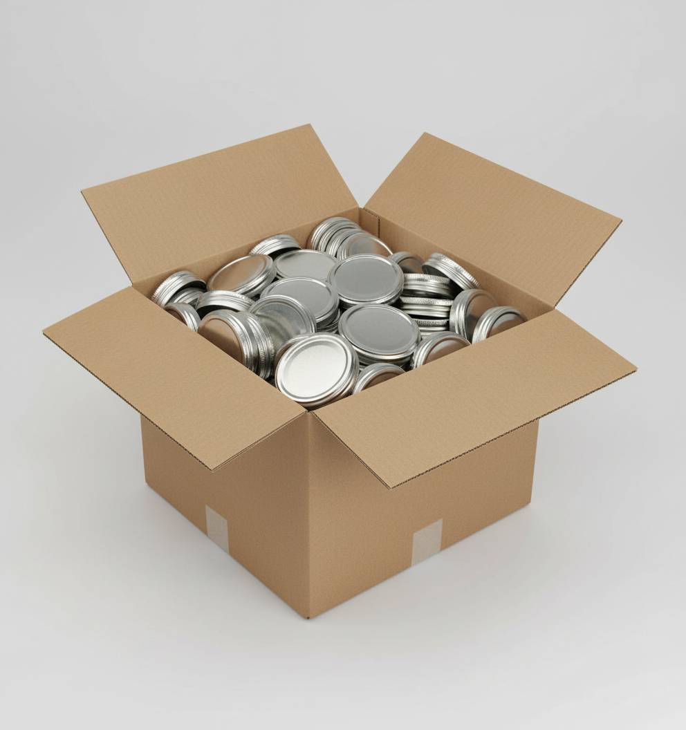 Couvercle Twist-Off 66 Argenté Pasteurisation