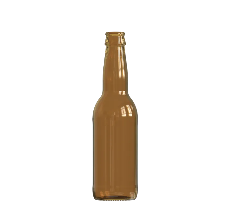 Bouteille en Verre Bière Long Neck 33 cl Ambrée
