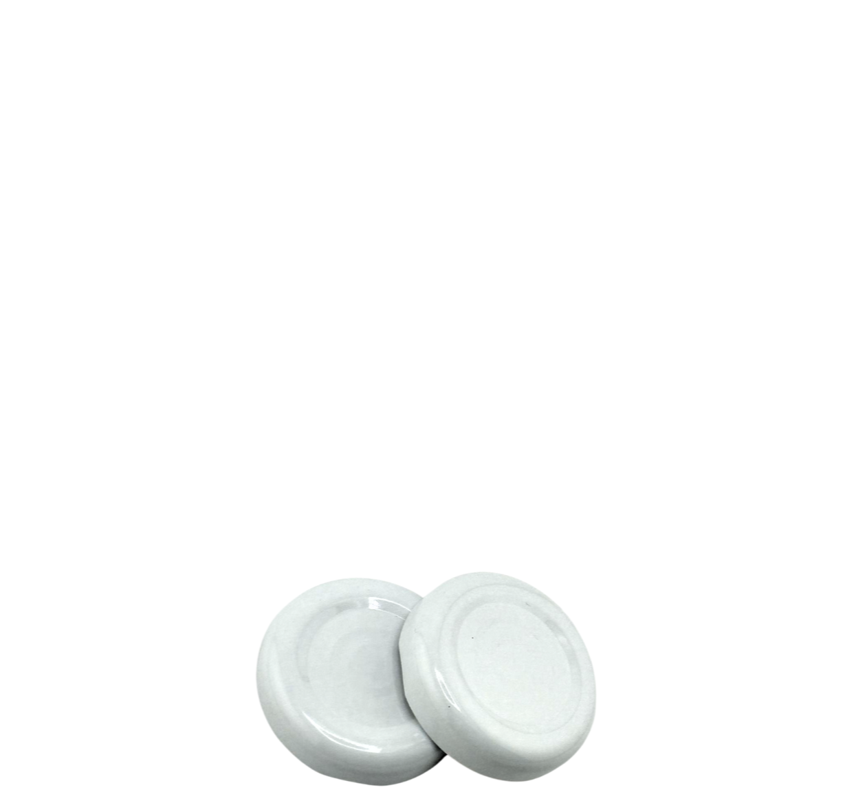 Couvercle Twist-Off 38 Blanc avec Bouton Sterilisation