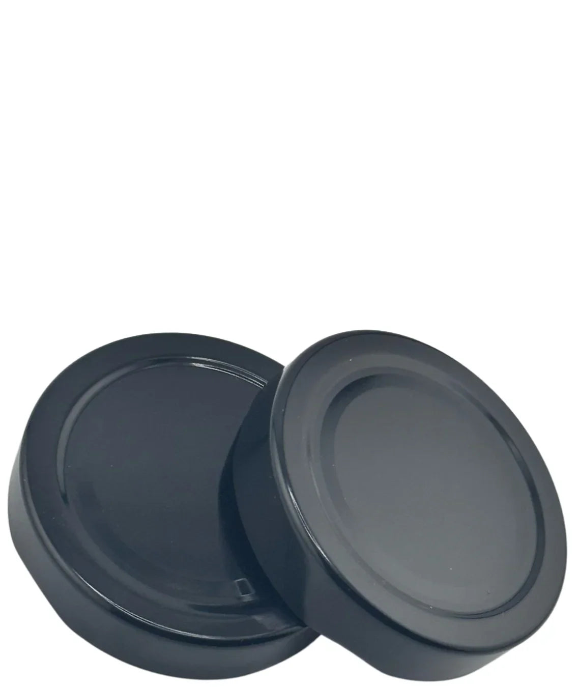Couvercle twist-off 82 mm noir pour bocaux en verre, finition profonde, vue de près