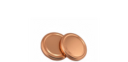 Deux couvercles twist-off bronze 66 mm pour bocaux en verre