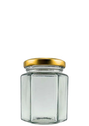Bocal en Verre Hexagonal 196 ml Twist-Off 58