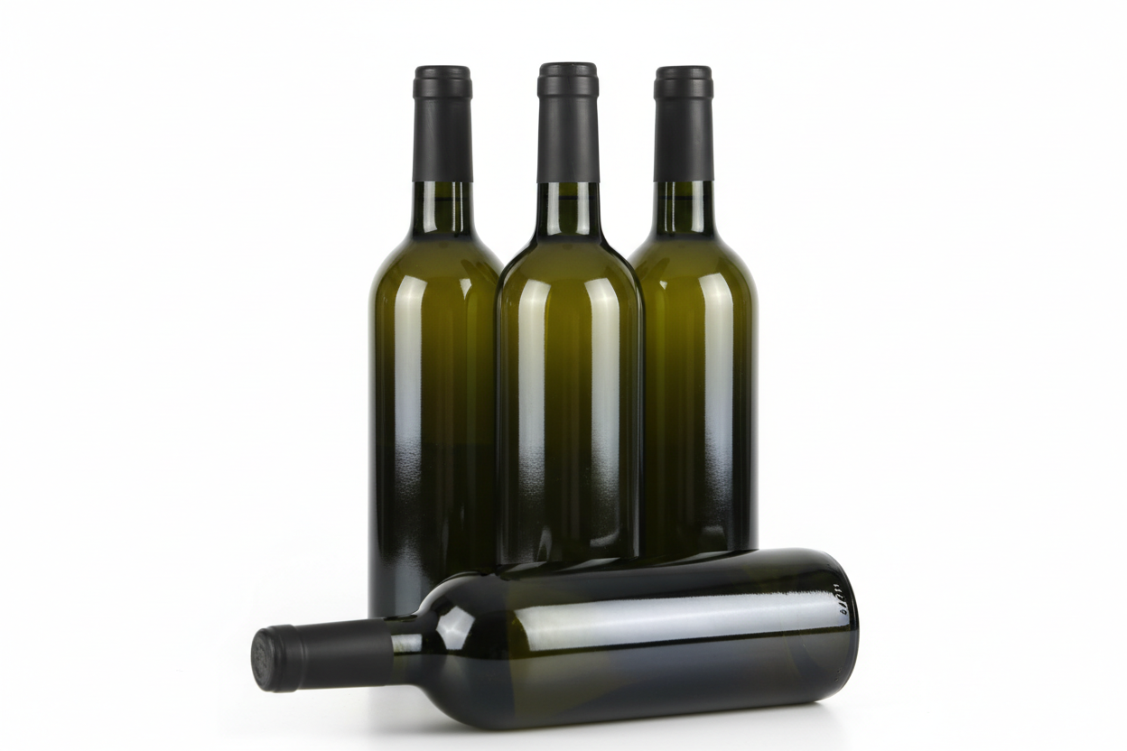 Bouteilles en verre de Bordeaux